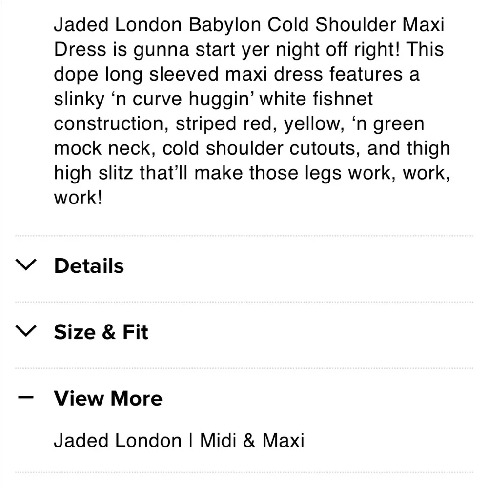 Jaded London, Dolls Kill Babylon, white mesh cold shoulder dress